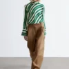 Barrel-Leg Trousers