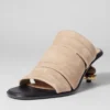 Bead-Embellished Leather Mules