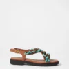 Beaded Leather Sandals
