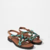 Beaded Leather Sandals