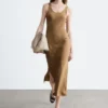 Bias-Cut Midi Dress