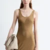 Bias-Cut Midi Dress