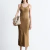 Bias-Cut Midi Dress