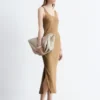 Bias-Cut Midi Dress