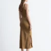 Bias-Cut Midi Dress