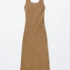 Bias-Cut Midi Dress