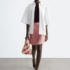 Bias-Cut Viscose Mini Skirt