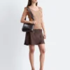 Bias-Cut Viscose Mini Skirt