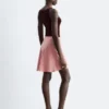 Bias-Cut Viscose Mini Skirt