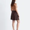 Bias-Cut Viscose Mini Skirt