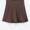 Bias-Cut Viscose Mini Skirt