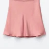 Bias-Cut Viscose Mini Skirt