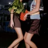 Bias-Cut Viscose Mini Skirt