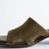 Block Heel Leather Sandals