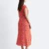 Boat-Neck Midi Dress