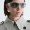 Bold Oval Frame Sunglasses