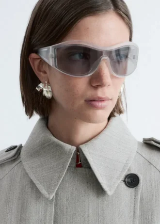 Bold Oval Frame Sunglasses