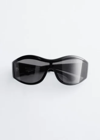 Bold Oval Frame Sunglasses