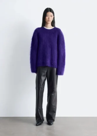 Bootcut Leather Trousers