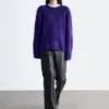 Bootcut Leather Trousers