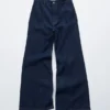 Bootcut Wrap-Seam Jeans