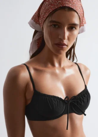 Bow-Detail Underwire Bikini Top