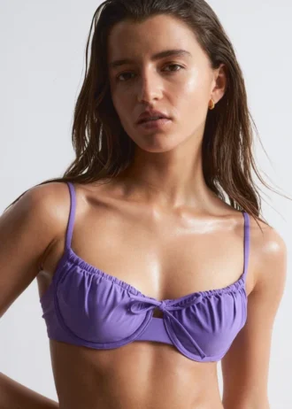 Bow-Detail Underwire Bikini Top