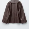 Boxy Nappa Leather Jacket