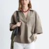 Boxy Short-Sleeve Shirt