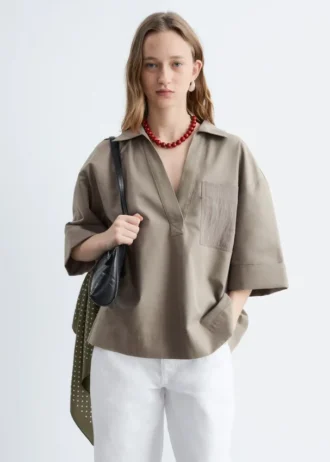 Boxy Short-Sleeve Shirt
