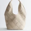 Braided Leather Tote