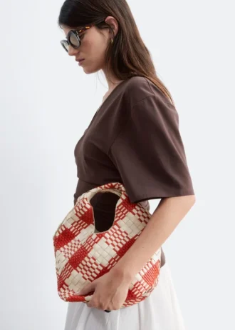 Braided Leather Tote Bag