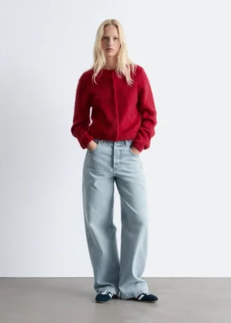 Brushed Knitted Cardigan