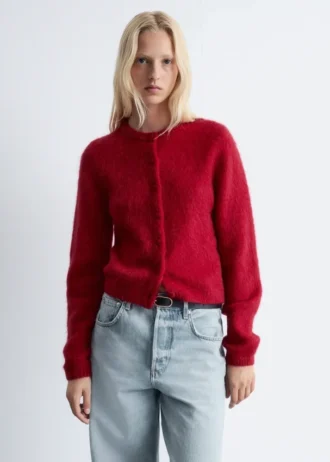 Brushed Knitted Cardigan