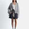 Brushed Mohair-Blend Cardigan