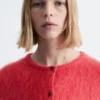 Brushed Mohair-Blend Cardigan