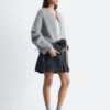 Brushed Mohair-Blend Cardigan