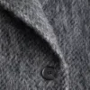Brushed Wool-Blend Coat