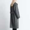 Brushed Wool-Blend Coat