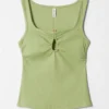 Buckle-Detailed Tank Top