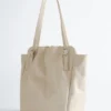 Buckle-Strap Leather Tote