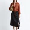 Checked Drawstring Shirt