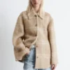 Checked Wool Shirt Jacket