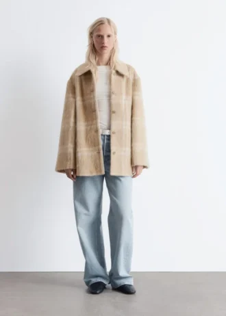 Checked Wool Shirt Jacket