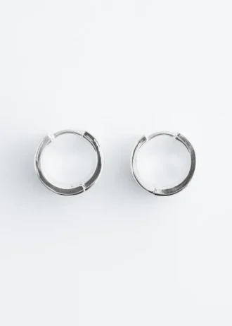 Chunky Angular Hoop Earrings