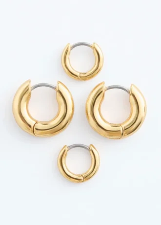 Chunky Hoop Earring Set