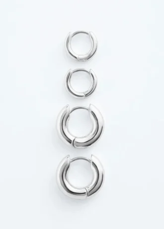 Chunky Hoop Earring Set