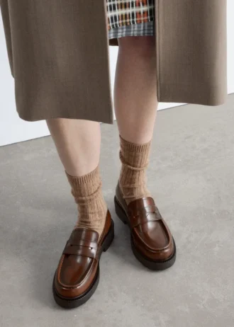 Chunky Leather Loafers
