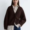Chunky Rib-Knit Cardigan