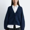 Chunky Rib-Knit Cardigan
